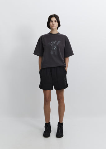 Iridescent Logo Shorts — Black