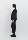 Vanessa Fresco Wool Blazer — Black