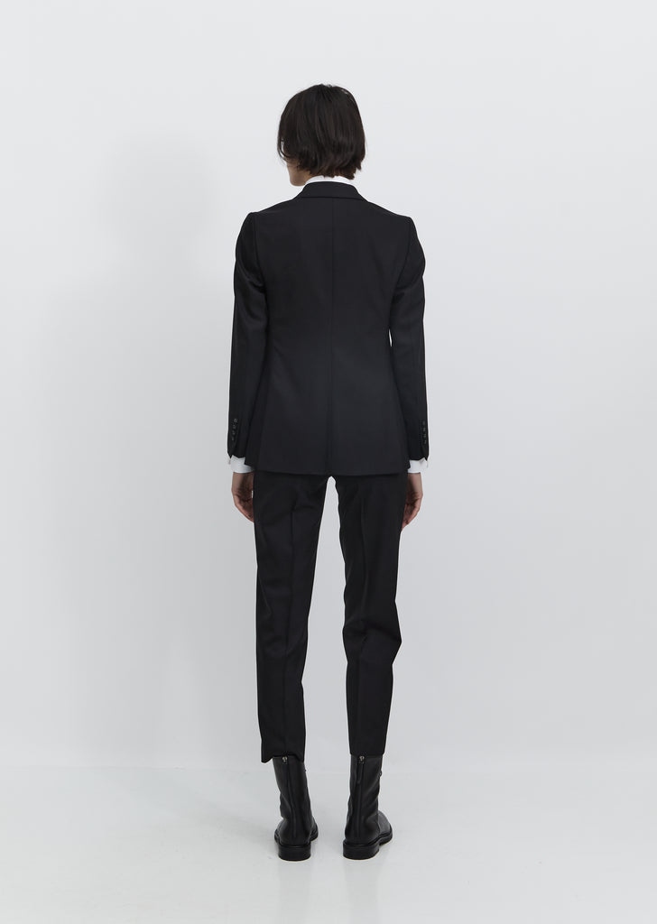 Vanessa Fresco Wool Blazer — Black