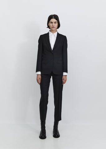 Vanessa Fresco Wool Blazer — Black