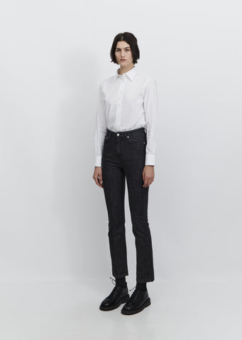 Lilou 5-Pocket Denim Jeans — Faded Black