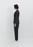 Vanessa Fresco Wool Blazer — Mid Grey