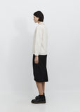 Women's Cotton Serge Work Jacket — Ecru