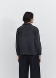 Women's Cotton Serge Work Jacket — Black