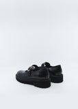 Gold Buckle Leather Maryjanes