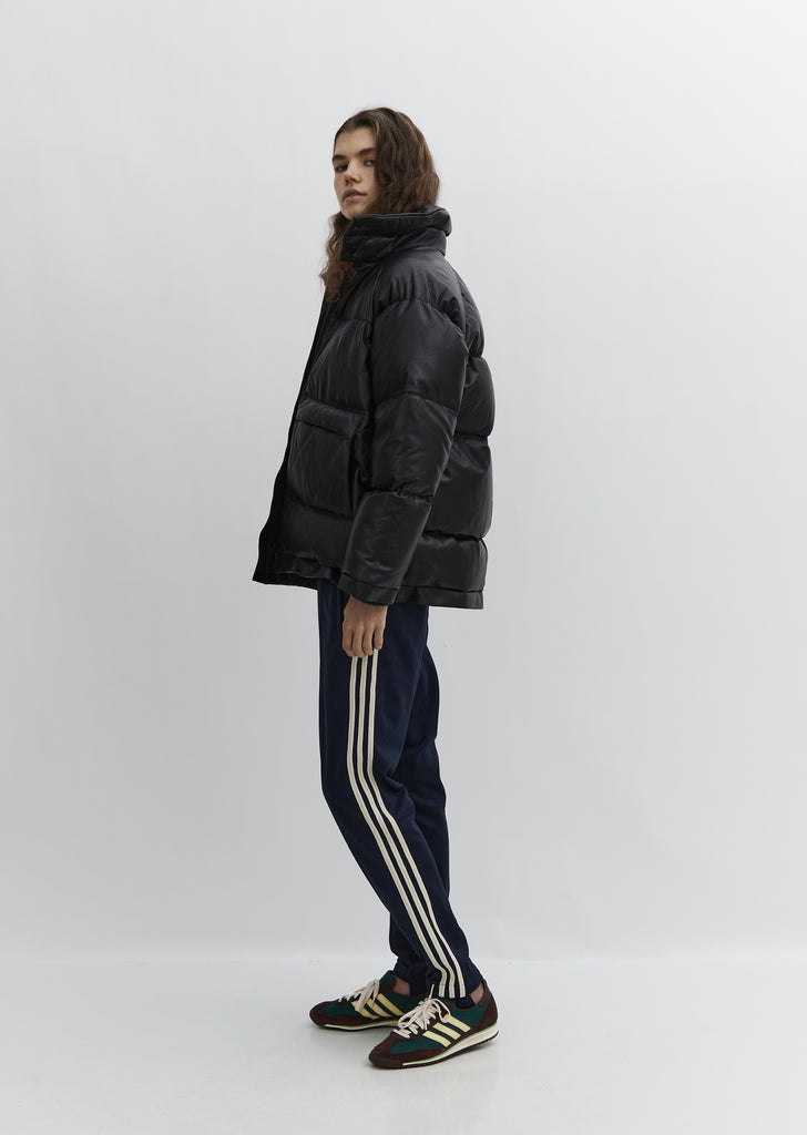Leather Puffer