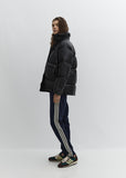Leather Puffer