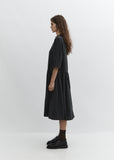 Round Collar Cupro Dress