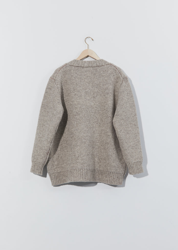 Double Face Wool Cardigan
