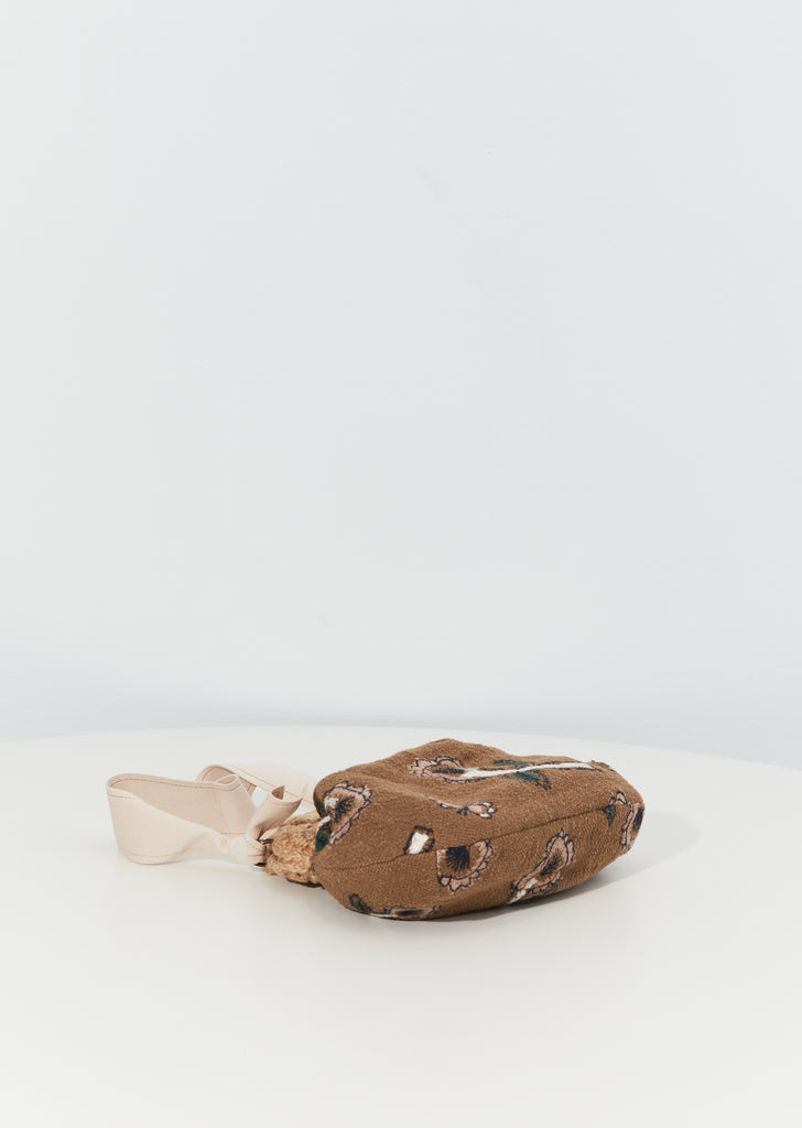 Yume Embroidered Bag — Brown