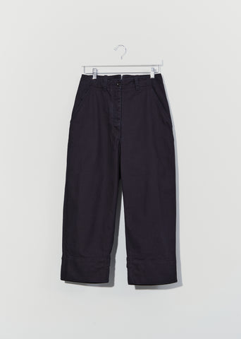 Cropped Ankle Tab Trouser