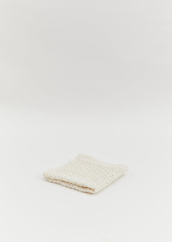 Lattice Linen Washcloth