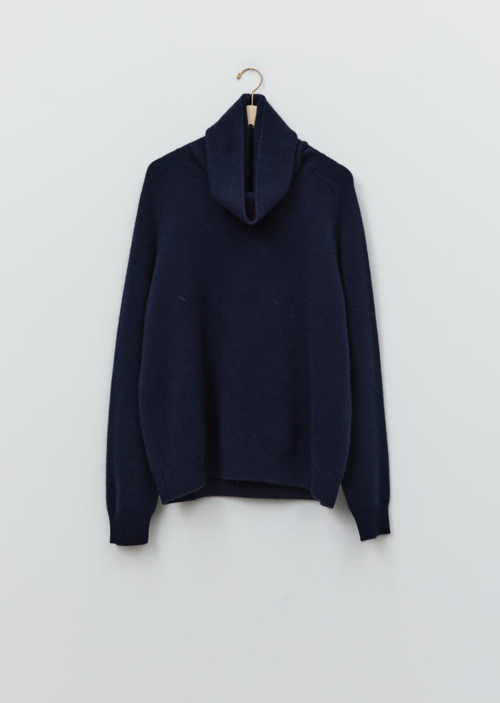 Cashmere Boyfriend High Neck Sweater