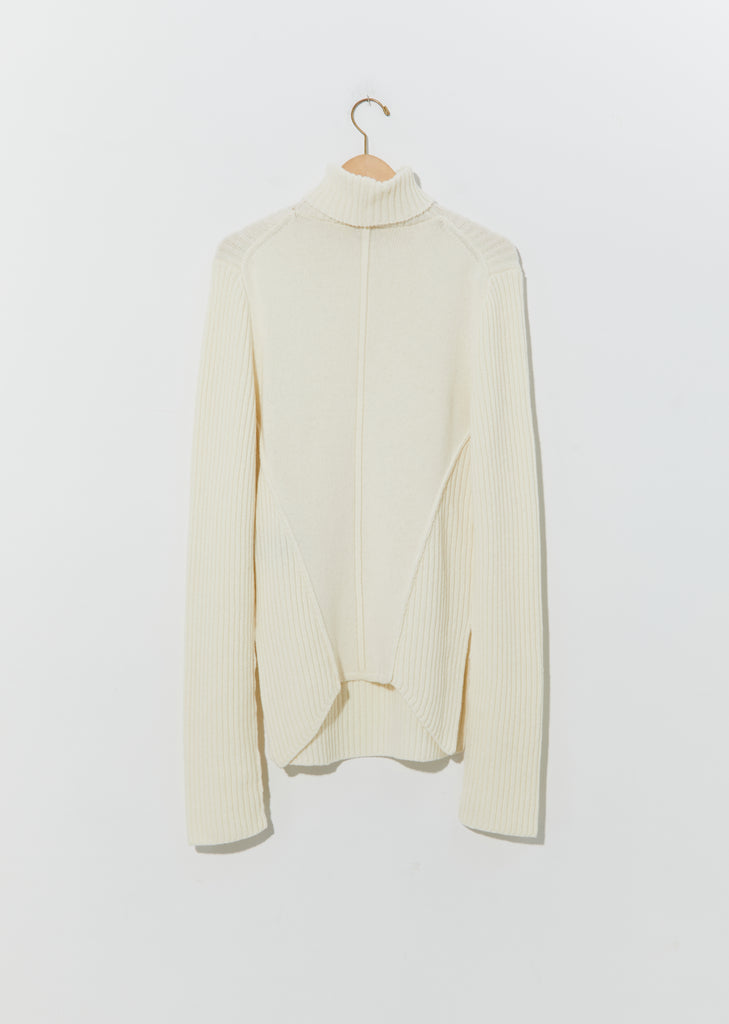 Irek Knitted Turtleneck — Ivory