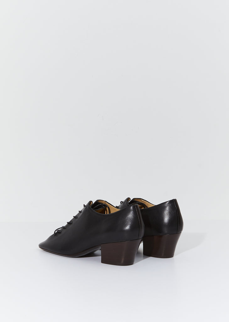 Heeled Derbies — Black