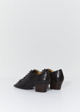Heeled Derbies — Black
