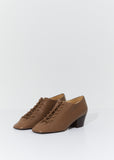 Heeled Derbies — Khaki Brown