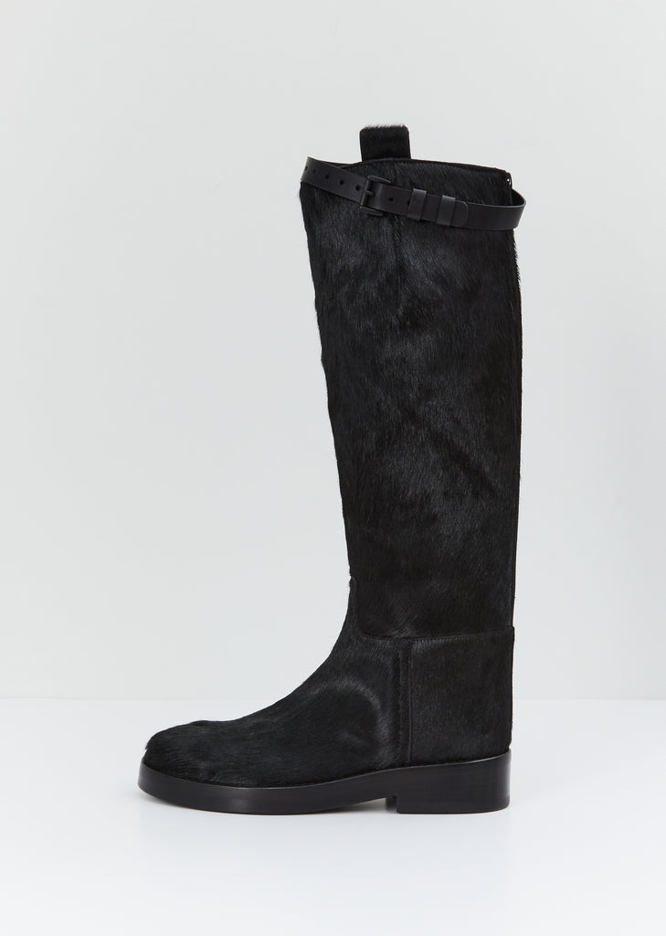 Tall Pony Hair Boots