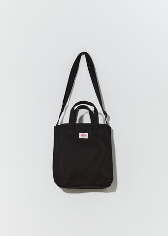 Cotton Canvas Utility Tote — Black