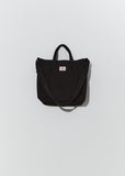Cotton Canvas Utility Tote — Black