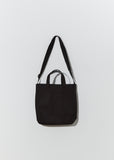 Cotton Canvas Utility Tote — Black