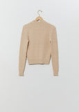Alpaca Cable Sweater — Ecru