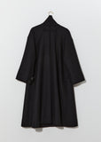Lambswool Felt Fencer Coat — Flint