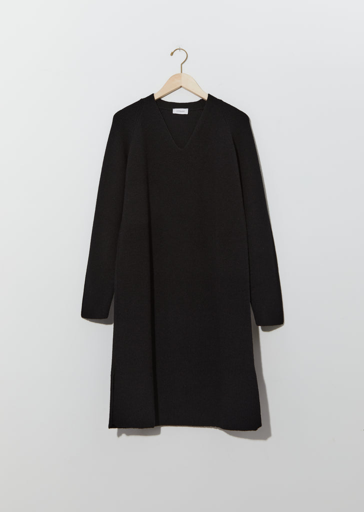 V-Neck Sweater Dress