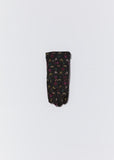 Sock Knit Cashmere Gloves — Charcoal