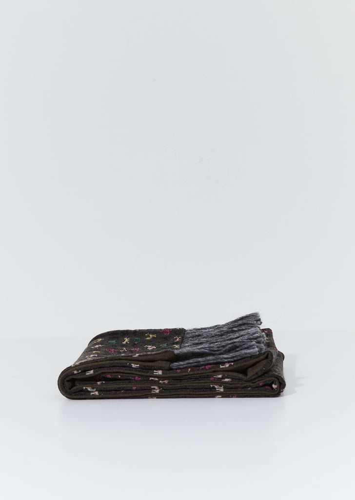 Sock Knit Melton Wool Scarf