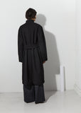 Wrapover Coat — Black