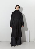 Wrapover Coat — Black