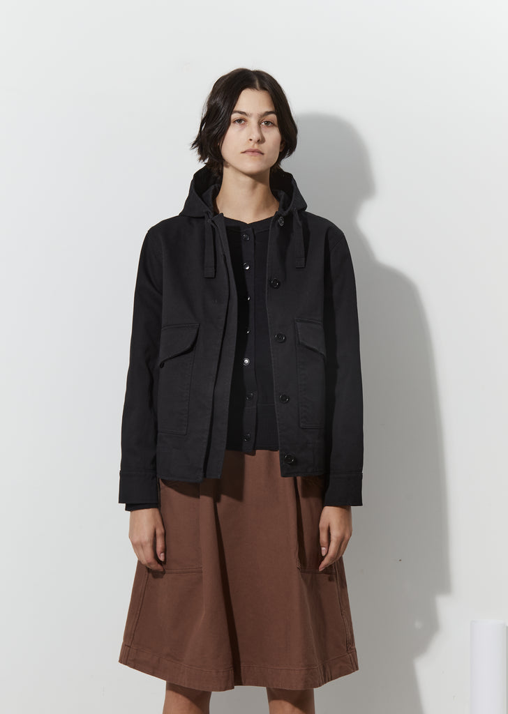 Padded Cropped Hooded Jacket