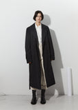 Unisex Cotton Trench Coat — Black