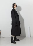 Unisex Cotton Trench Coat — Black