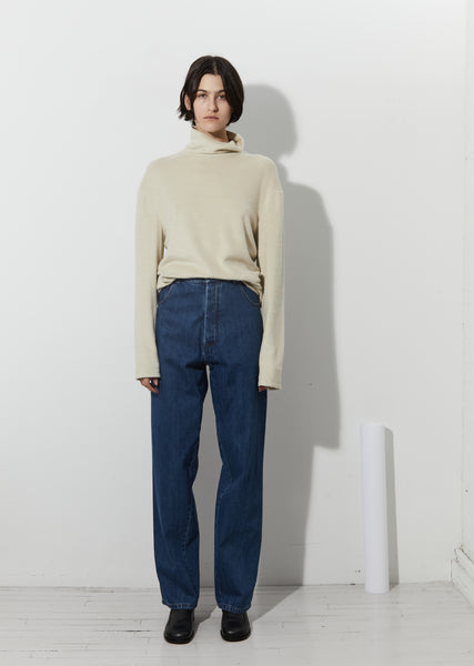 デニム・ジーパン CARVEN Woman Jeans Denim 6251K2100101 WASHED DEN Carven Women's Ready-to-Wear | Wide Leg Jeans