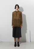 Animal Print Sheer Shirt