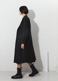 Wool Serge Double Breasted Coat