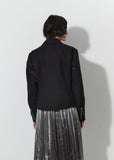 Wool Serge Moto Jacket