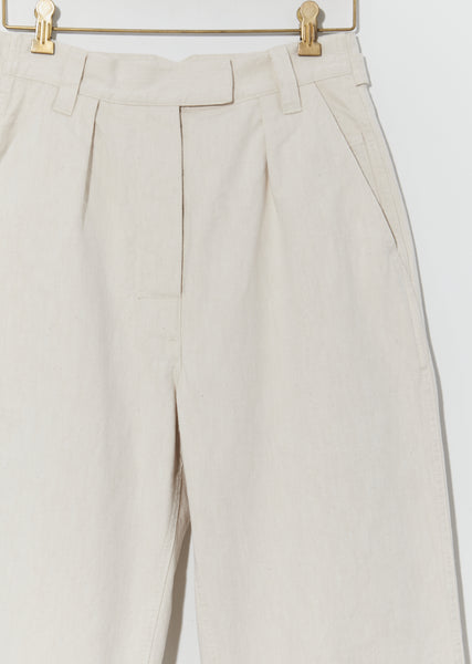 Natural Denim Wide Hem Trouser – La Garçonne
