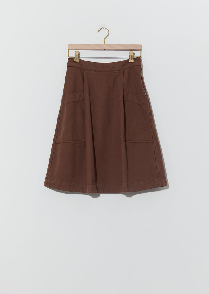 Workwear Side Zip Skirt