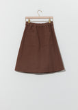 Workwear Side Zip Skirt