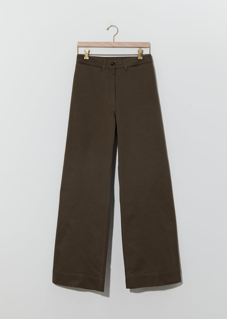 Naval Wide Leg Trouser