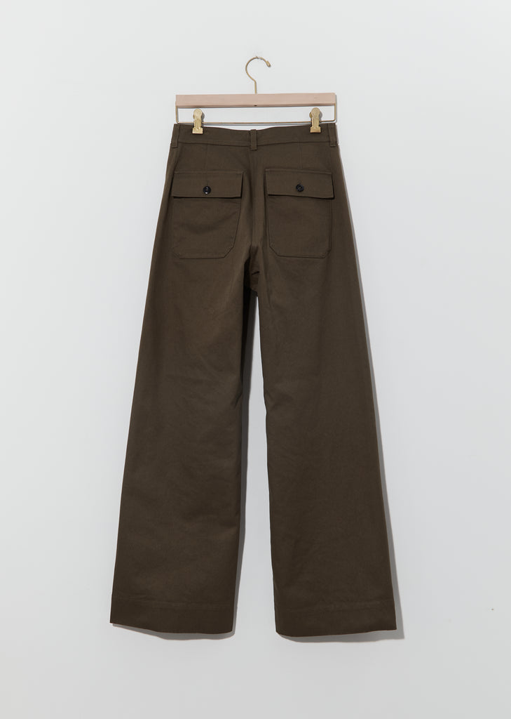 Naval Wide Leg Trouser