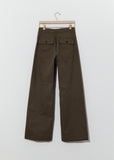 Naval Wide Leg Trouser
