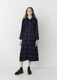 Flannel Check Hand-Dyed Dress