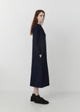Indigo Yarn Dyed Jersey Dress