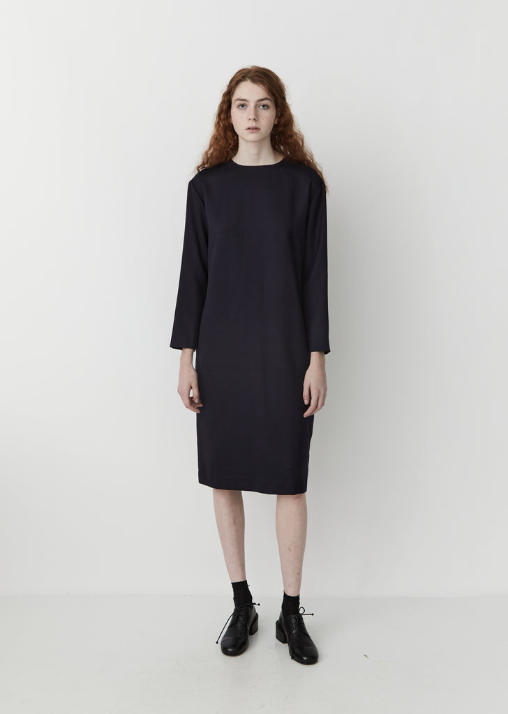 Wool Rainfall Jacquard Dress