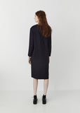 Wool Rainfall Jacquard Dress