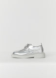 Gommello Lace Up Derbies – Silver